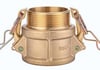 Brass Type-B Camlock. Female Coupler x Male BSP Thread