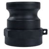 Black Polypropylene Type-A Camlock. Male Adaptor x Female BSP Thread.