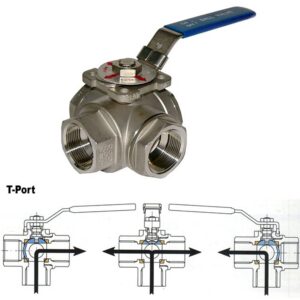 Stainless T-Port Valve