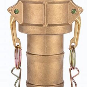 Brass Type-C Camlock. Female Coupler x Hosetail.