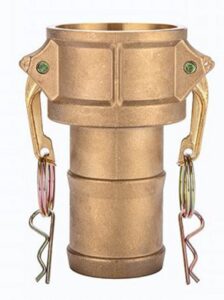 Brass Type-C Camlock. Female Coupler x Hosetail.
