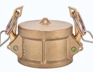 Brass Type-DC Camlock. Female Coupler Cap.