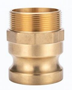 Brass Type-F Camlock. Male Adaptor x Male BSP Thread.