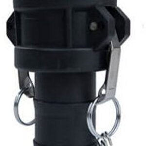 Black Polypropylene Type-C Camlock. Female Coupler x Hosetail.