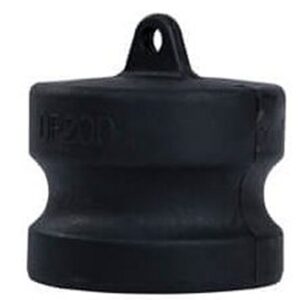 Black Polypropylene Type-DP Camlock. Male Adaptor Plug.
