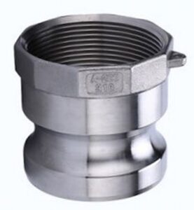 Stainless Steel Type-A Camlock. Male Adaptor x Female BSP Thread.