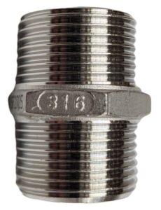 Stainless Hex Nipple