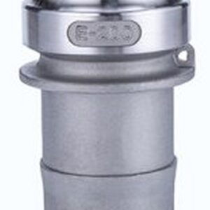 Aluminium Type-E Camlock. Male Adaptor x Hosetail.