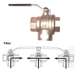 Brass T-Port Valve
